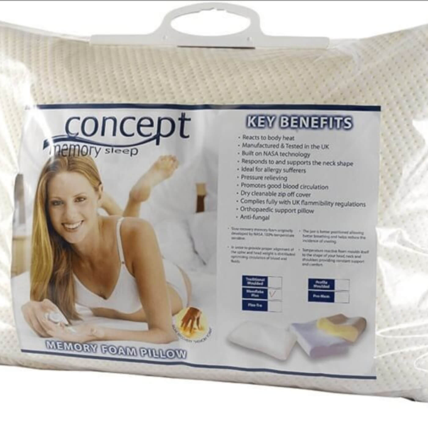 Memory foam pillow for the best night's sleep